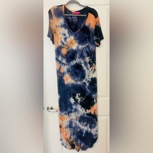 Simply Souther Tye Dye Maxi Dress with Pockets
